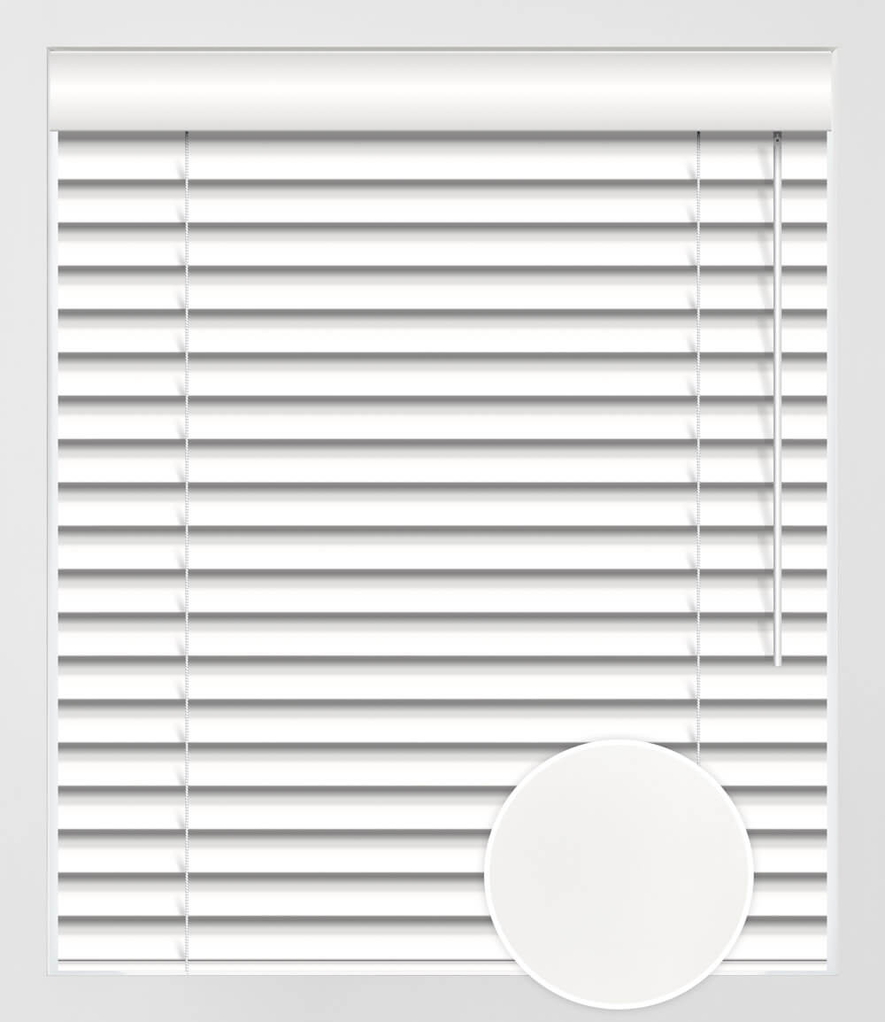 SIMILI-BOIS UNI 2.5'' - BLANC