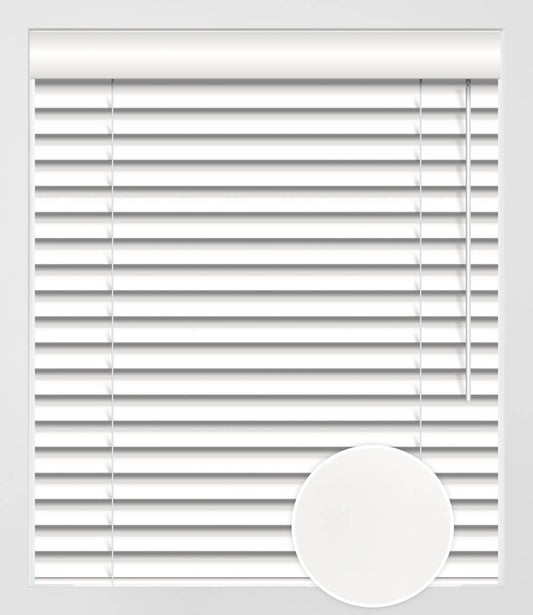 SIMILI-BOIS UNI 2.5'' - BLANC