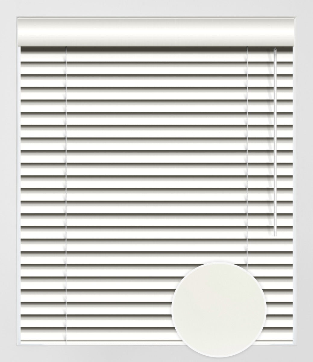 SIMILI-BOIS UNI 2'' - BLANC