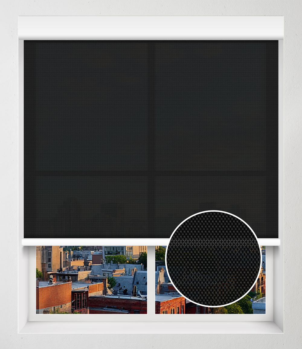 SOLAIRE SCREEN 1% SANS PERÇAGE - ÉBÈNE