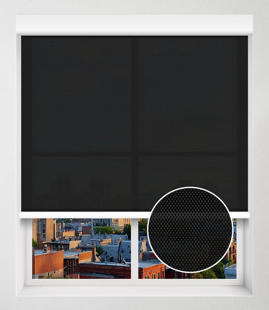 SOLAIRE SCREEN 1% SANS PERÇAGE - ÉBÈNE